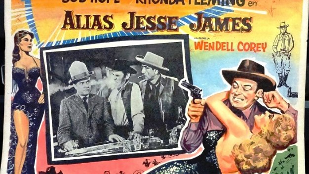 Jesse James United Artists movie with Bob Hope in "Alias Jesse James". Also Rhonda Fleming and Wendell Corey. Directed by Norman Z....